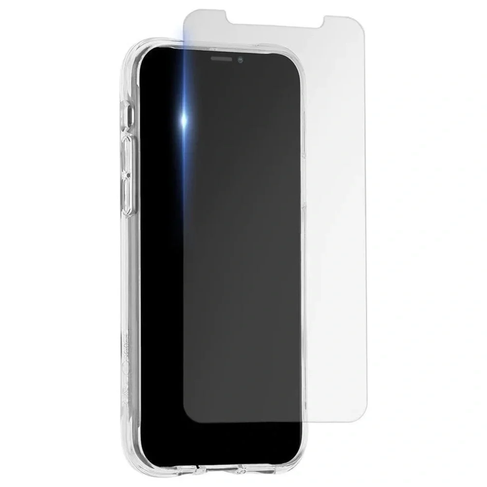 Case-Mate Clear Tough Case iPhone 6 6s 7 8 + Glass Screen Protector (2)